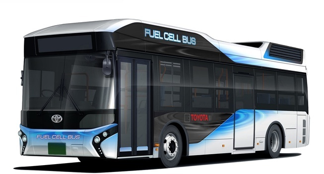 丰田发布氢燃料电池驱动大巴车