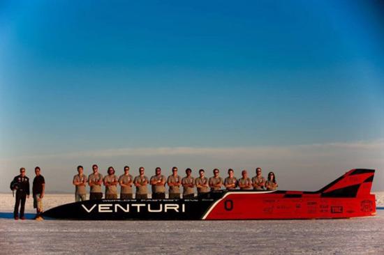 Venturi创造电动车新世界速度纪录576km/h