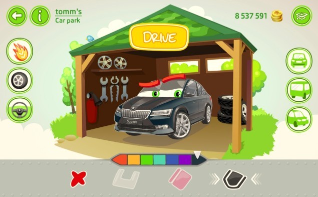 斯柯达推出“小小驾驶员”平板驾驶App